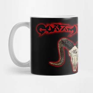 Goatamentise Goat Skull Crossbones Mug